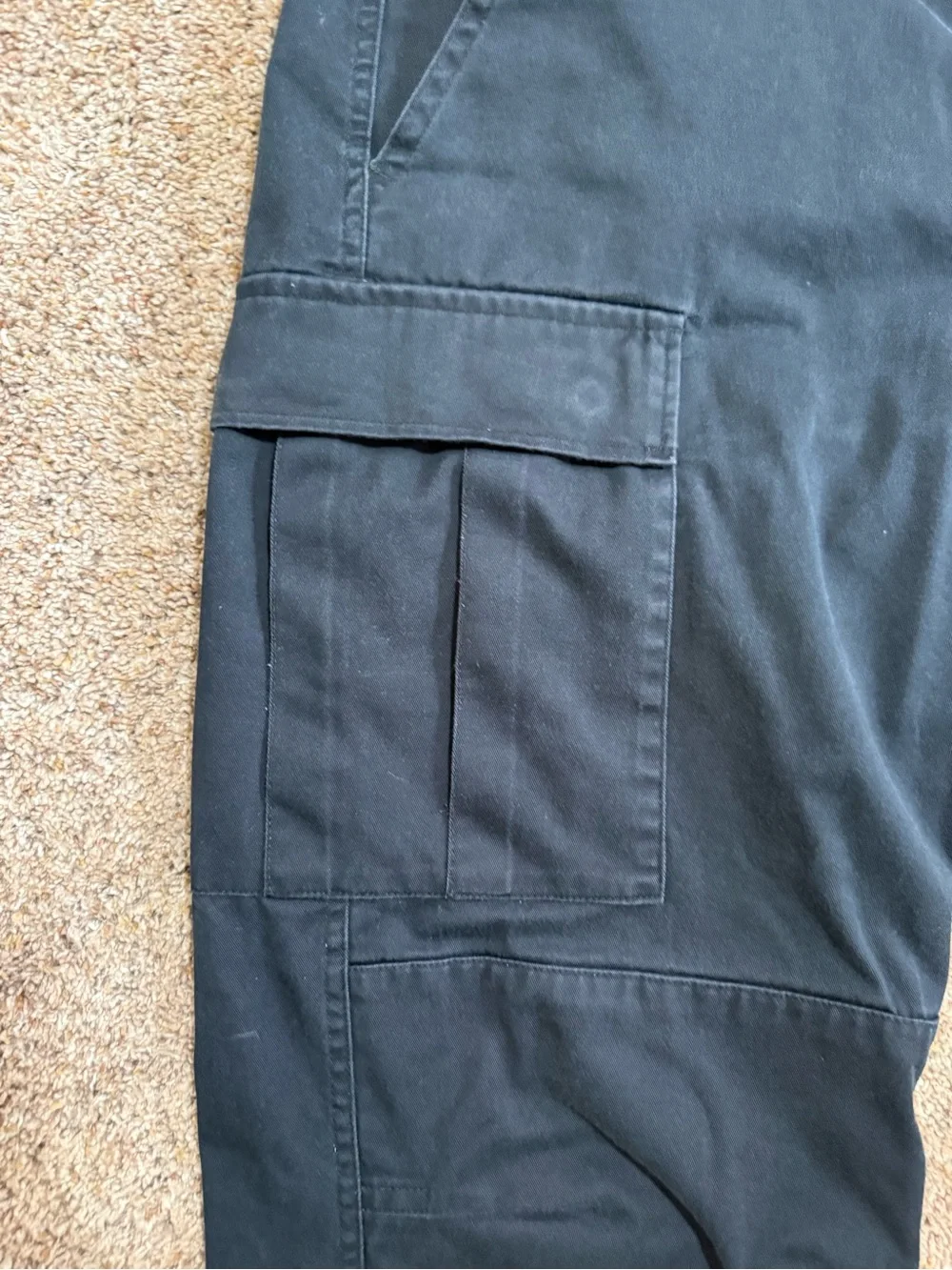 Empyre Black Cargo Skate Pants Size 34 Y2K